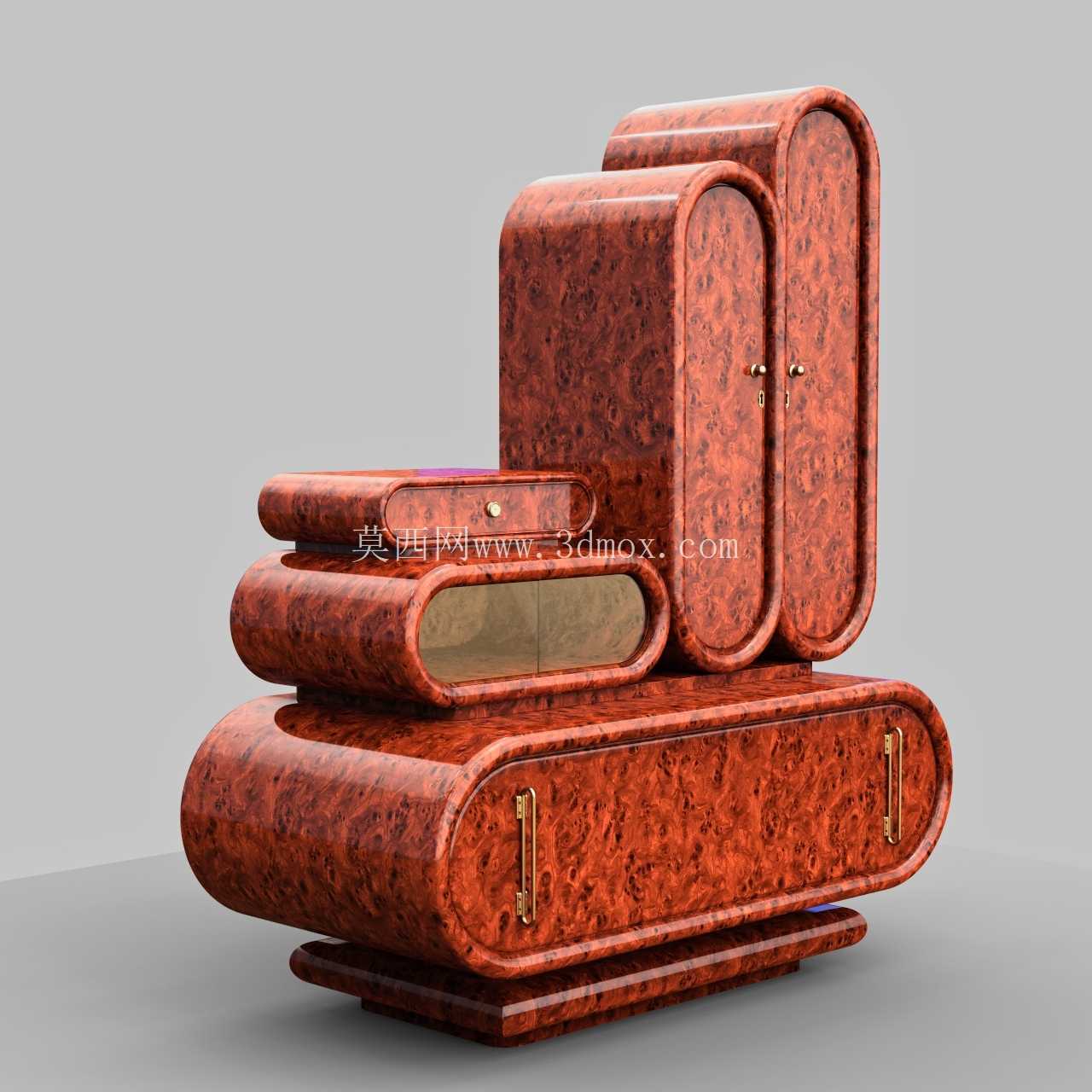  Deco Art Deco 1930S Armoirette 