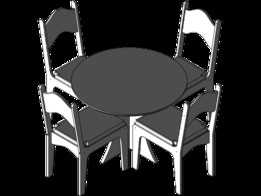 Mesa com cadeiras de ������