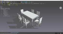 DWG000066 - CONJUNTO MESA 6 CADEIRAS