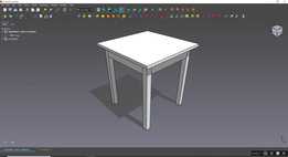 DWG000062 - MESA 4 CADEIRAS