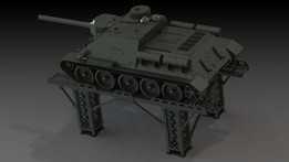 SU-100 SPG烤架