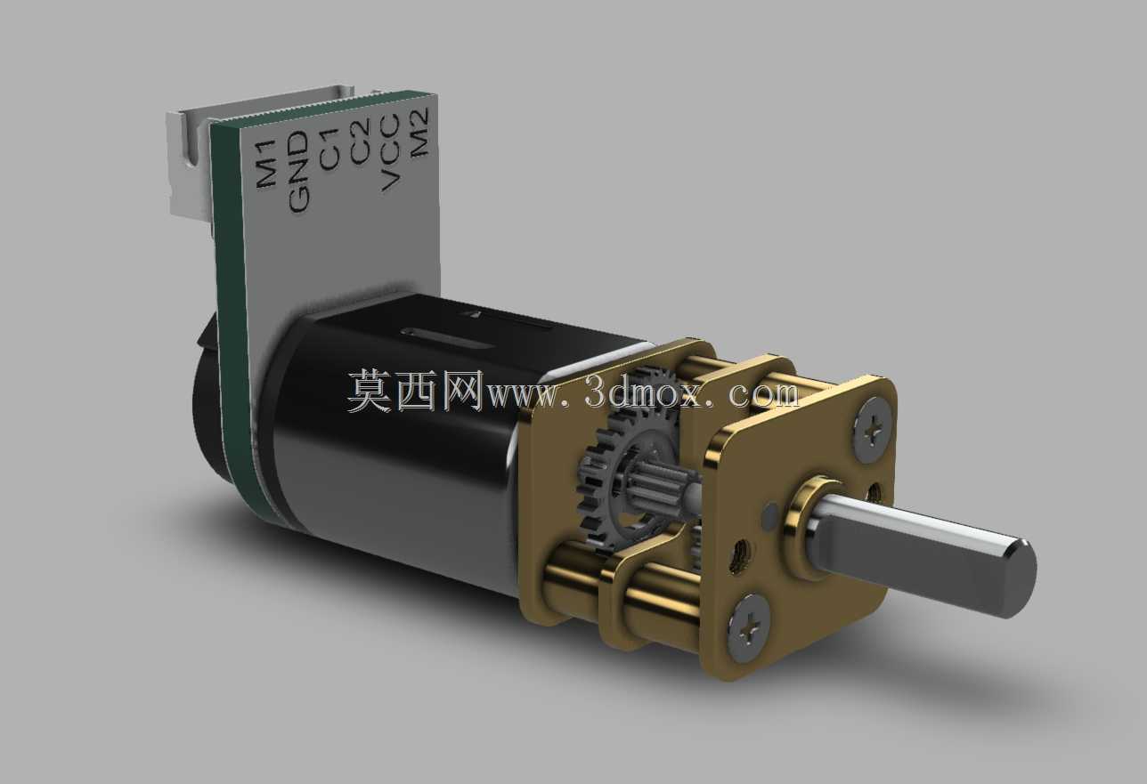 带编码器的N20微型金属齿轮电机