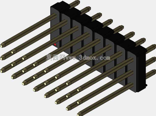 DS1021彩色公头钉100毫米(2.54毫米)系列