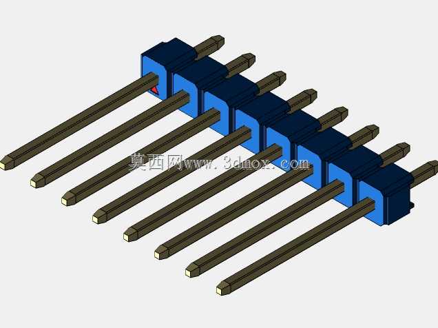 DS1021彩色公头钉100毫米(2.54毫米)系列