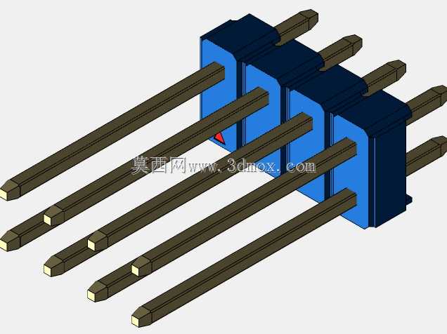 DS1021彩色公头钉100毫米(2.54毫米)系列