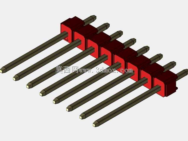 DS1021彩色公头钉100毫米(2.54毫米)系列