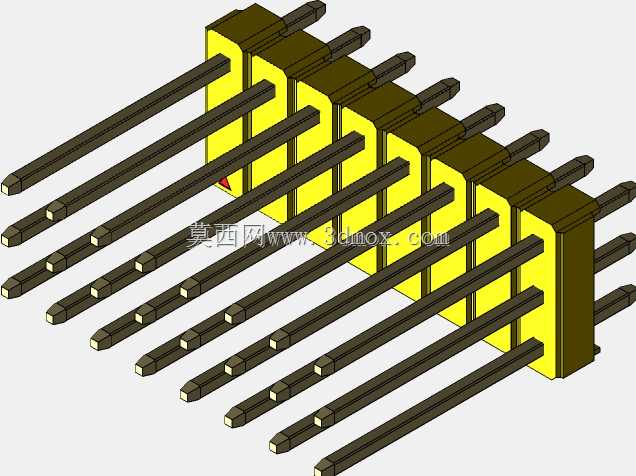 DS1021彩色公头钉100毫米(2.54毫米)系列