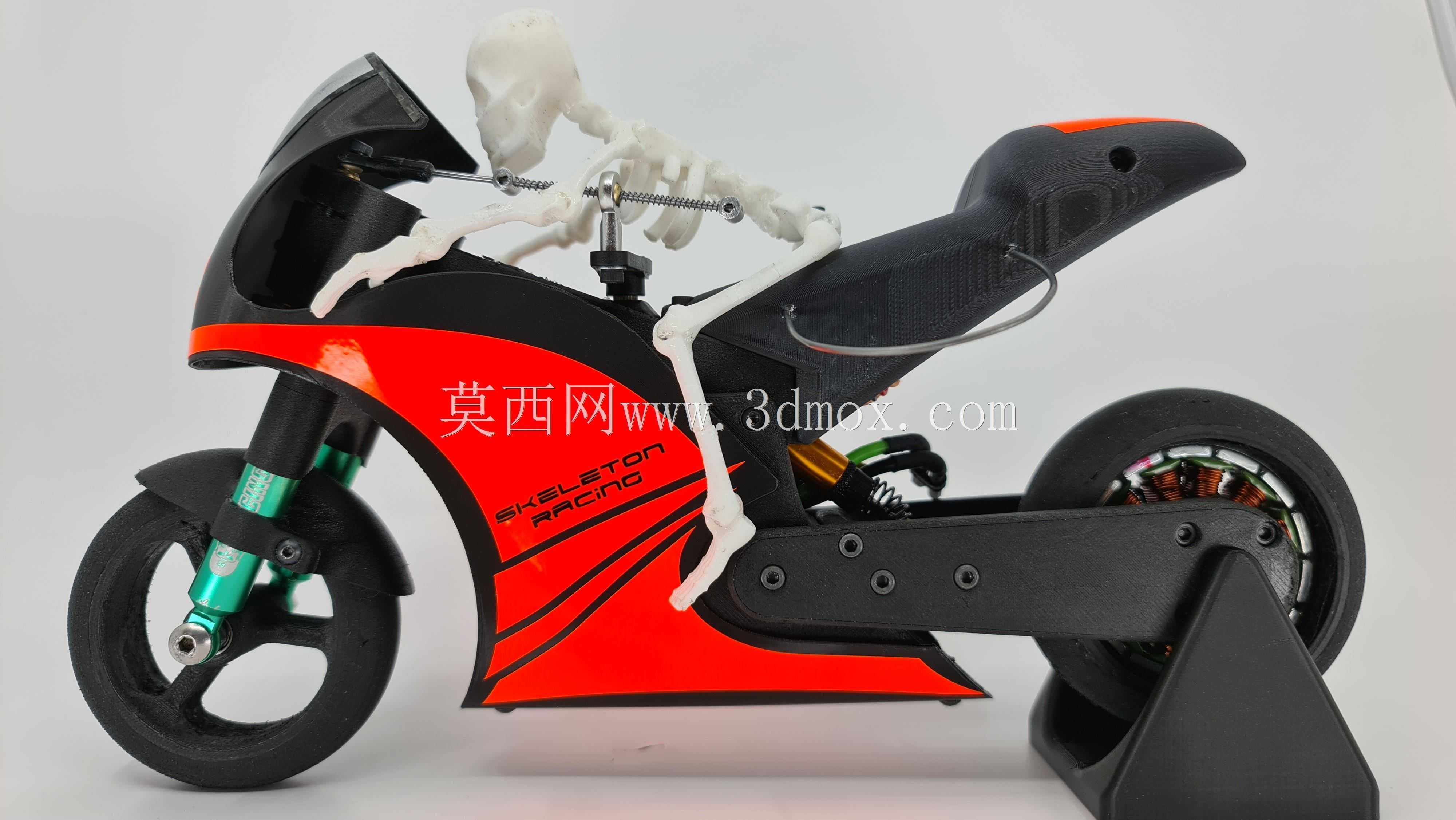 RC 3D打印超级自行车,RC MotoGp风格的抓地自行车