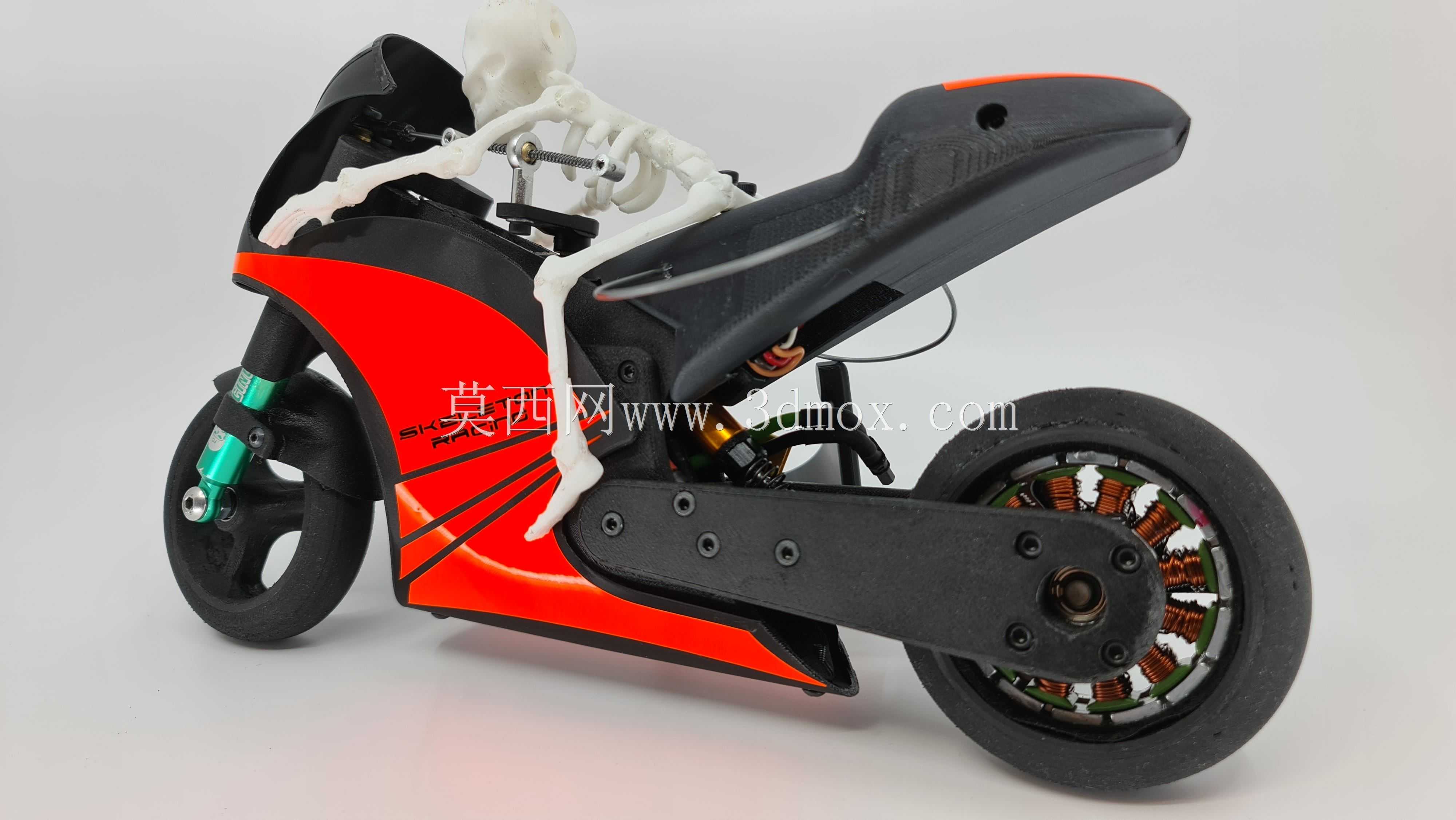 RC 3D打印超级自行车,RC MotoGp风格的抓地自行车