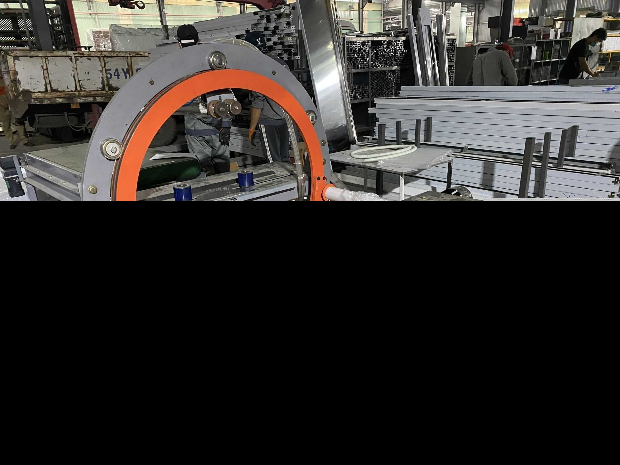 卧式薄膜复卷机3D模型