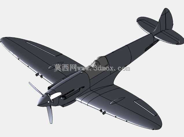 用于3D打印飞机的喷火MK IX模型