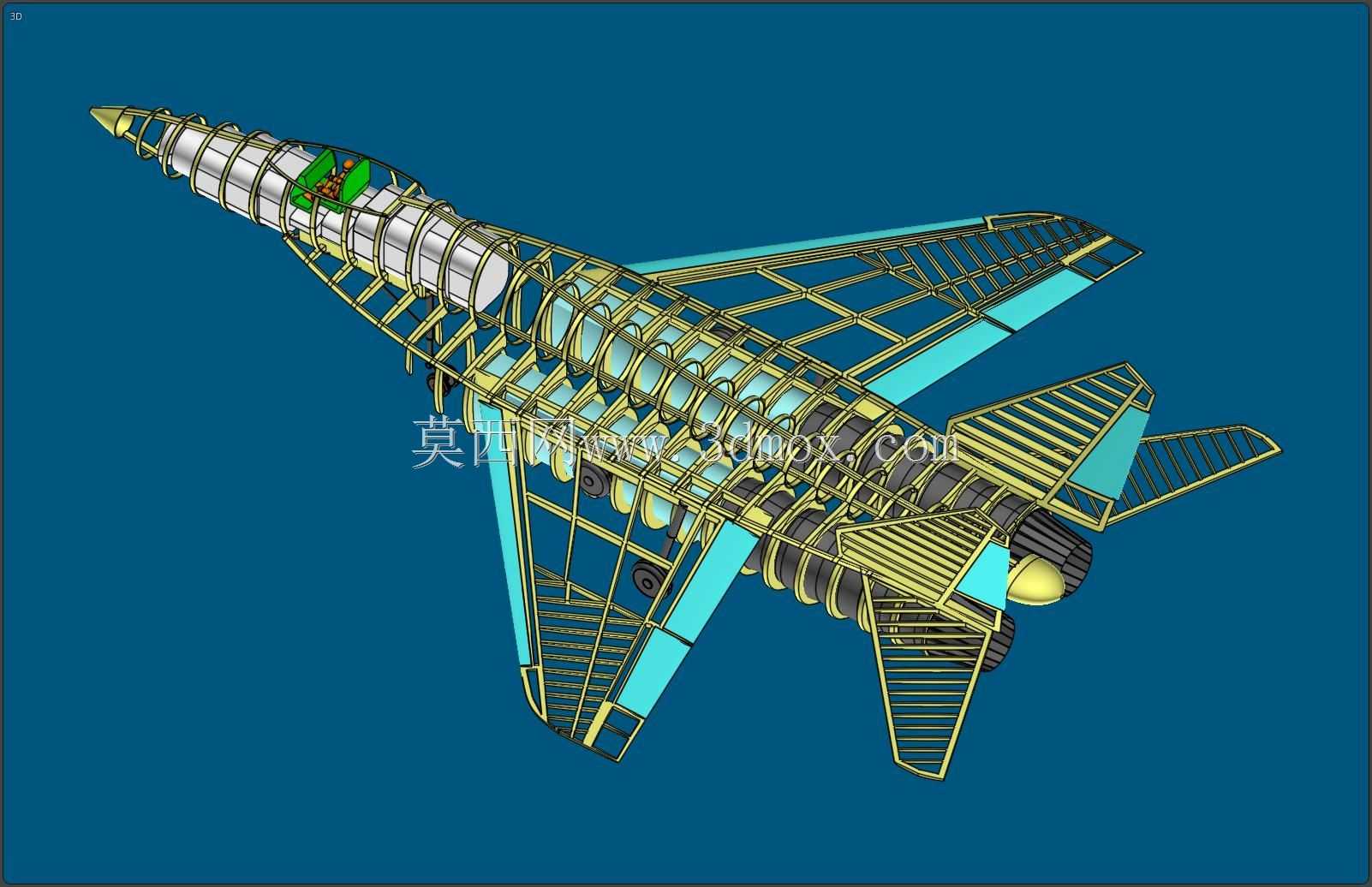 俄罗斯米格-29战斗机实体装配模型
