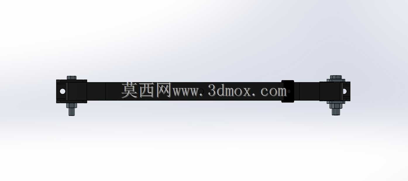 适用于2000 lb拖车车轴的4片双孔弹簧-26“长
