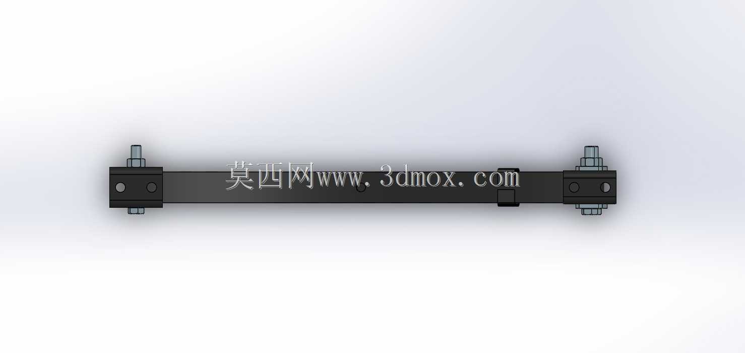 适用于2000 lb拖车车轴的4片双孔弹簧-26“长