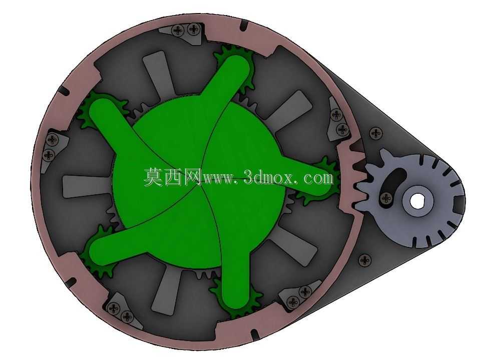 D50M5B-TY2用于3d打印的机械机构3d打印模型