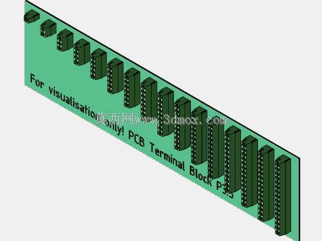 KiCAD的PCB接线板间距3.5mm