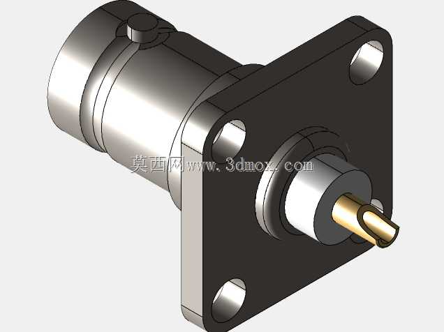 Amphenol 4 GHz BNC同轴17.5mm 4孔法兰连接器