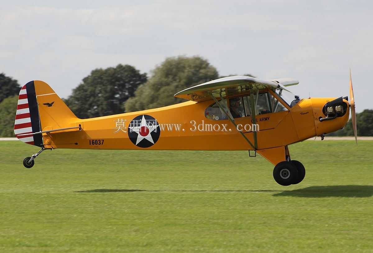 Piper J-3 Cub(可编辑和可扩展套件)123个零件