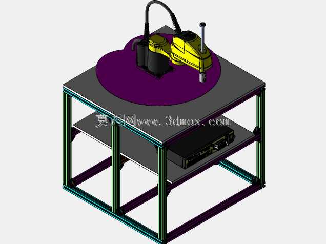 Fanuc Scara SR-3iA铝制机器人支架Bosch型材-v1