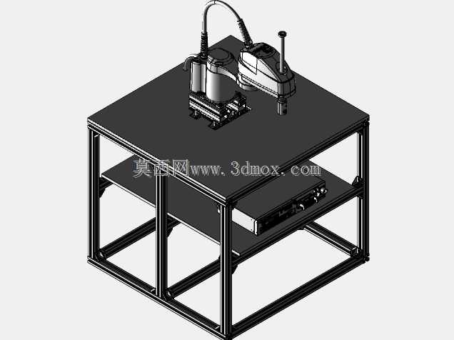 Fanuc Scara SR-3iA铝制机器人支架Bosch型材-v1