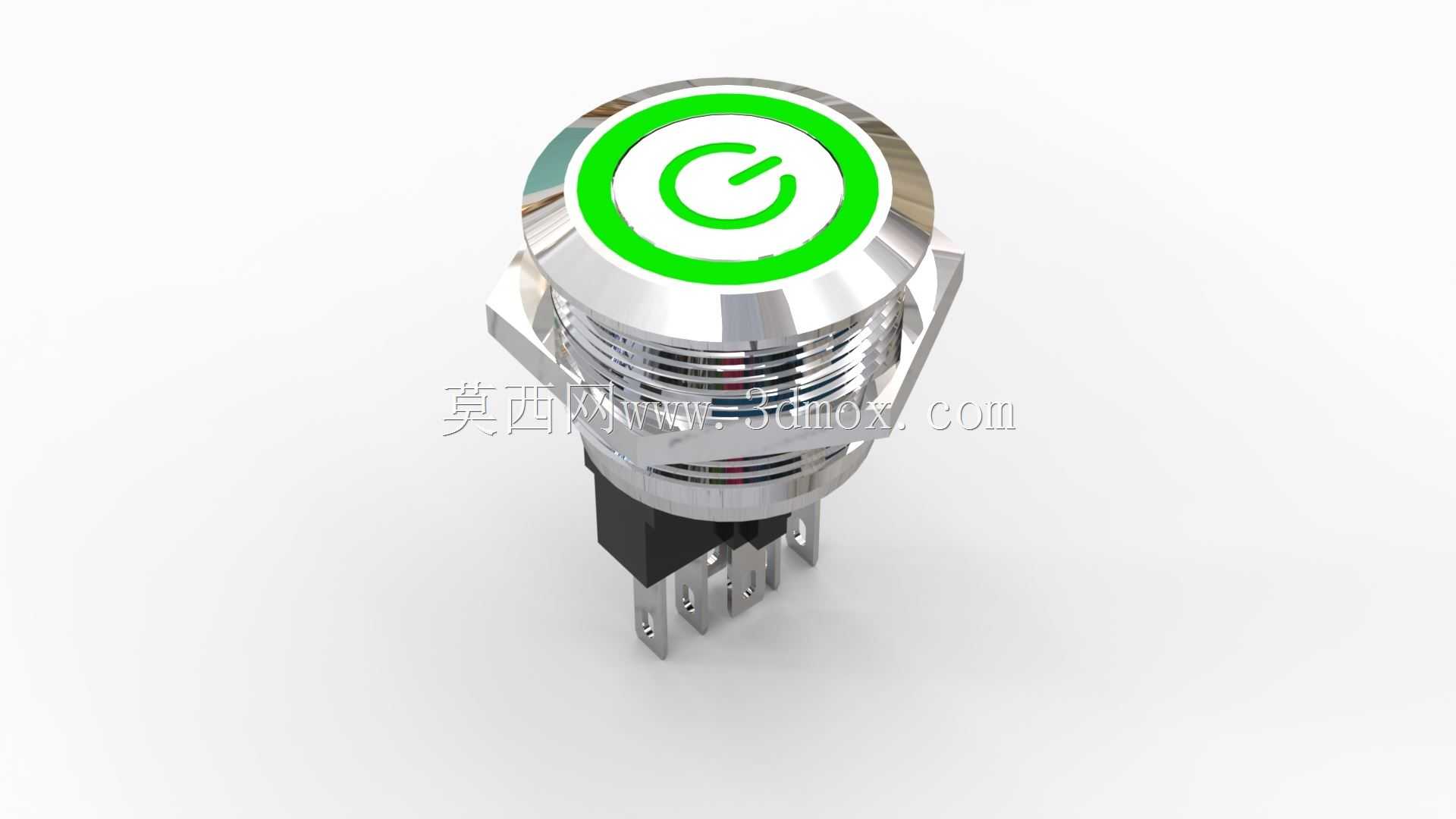 带环形LED的金属按钮开关22mm