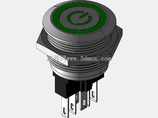 带环形LED的金属按钮开关22mm