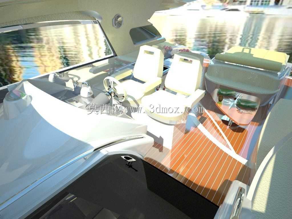 11年前设计的Rhino 50英尺运动型机动游艇概念3D模型