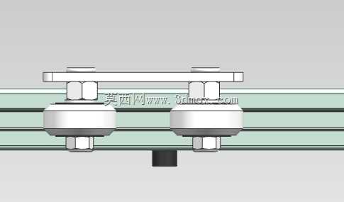 2020滑动42步进电机(nema17)正时皮带张紧器支架