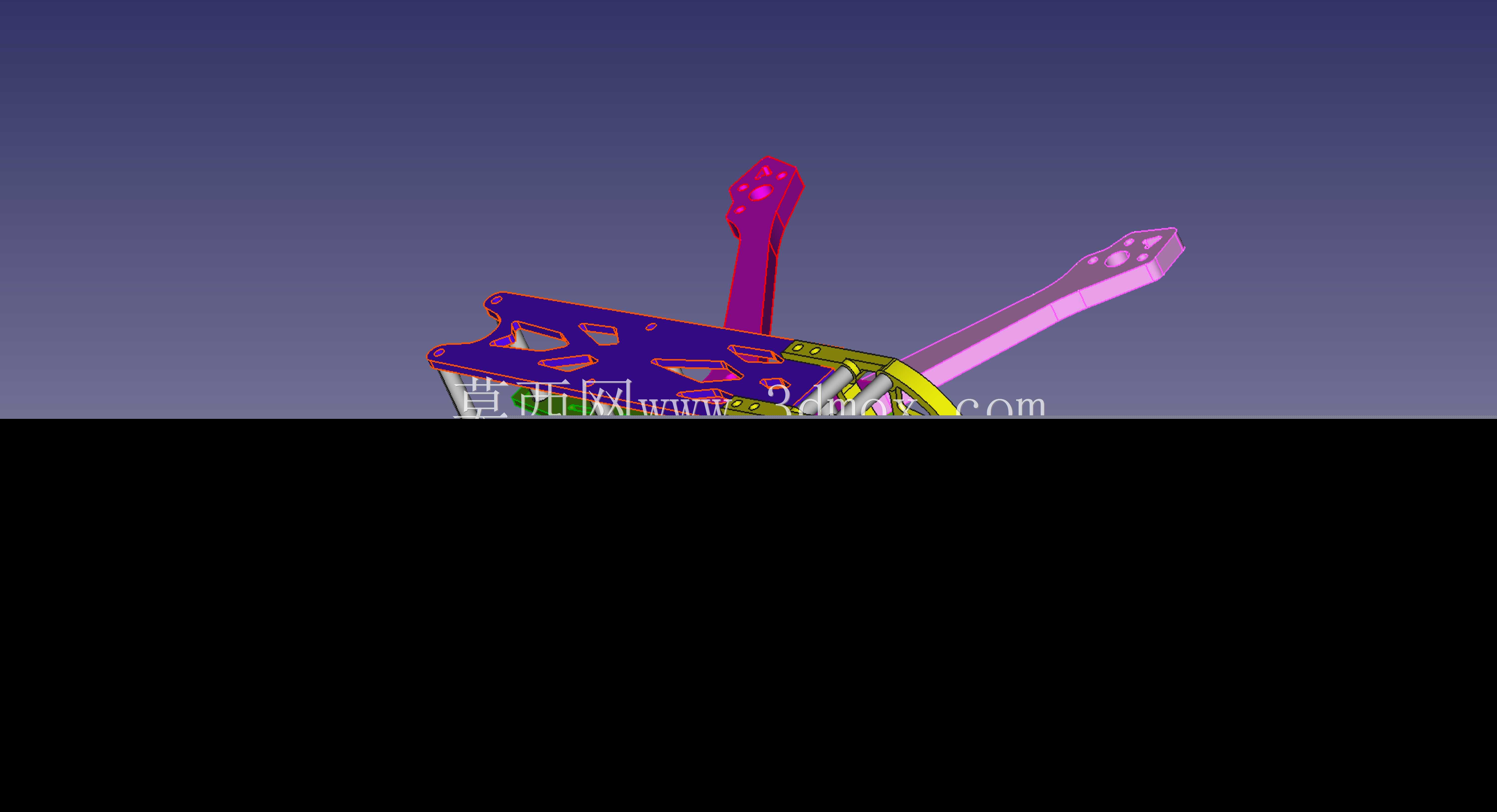 FPVracer NEXT5自由式四旋翼机机架