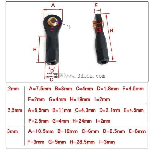 球形接头3mm、2.5mm、2mm