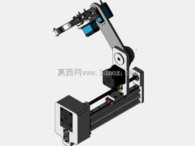 带有MGN12H线性导轨的小型单连杆scara平面机器人。
