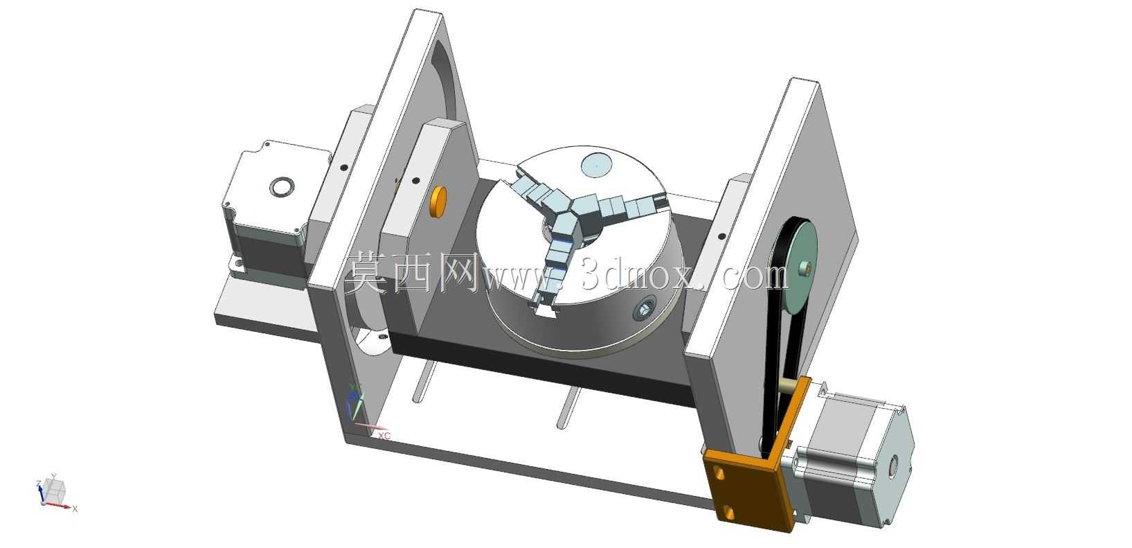 CNC4第\u00265个带卡盘的轴