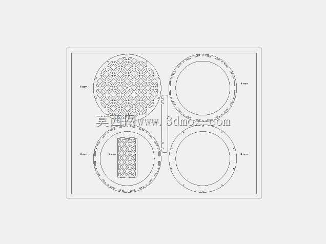 木鼓吊灯无光激光切割设计