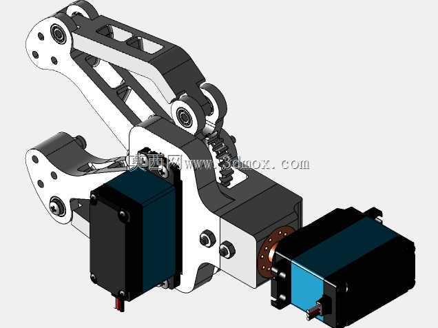 用于3D打印v.2的铰接式夹持器