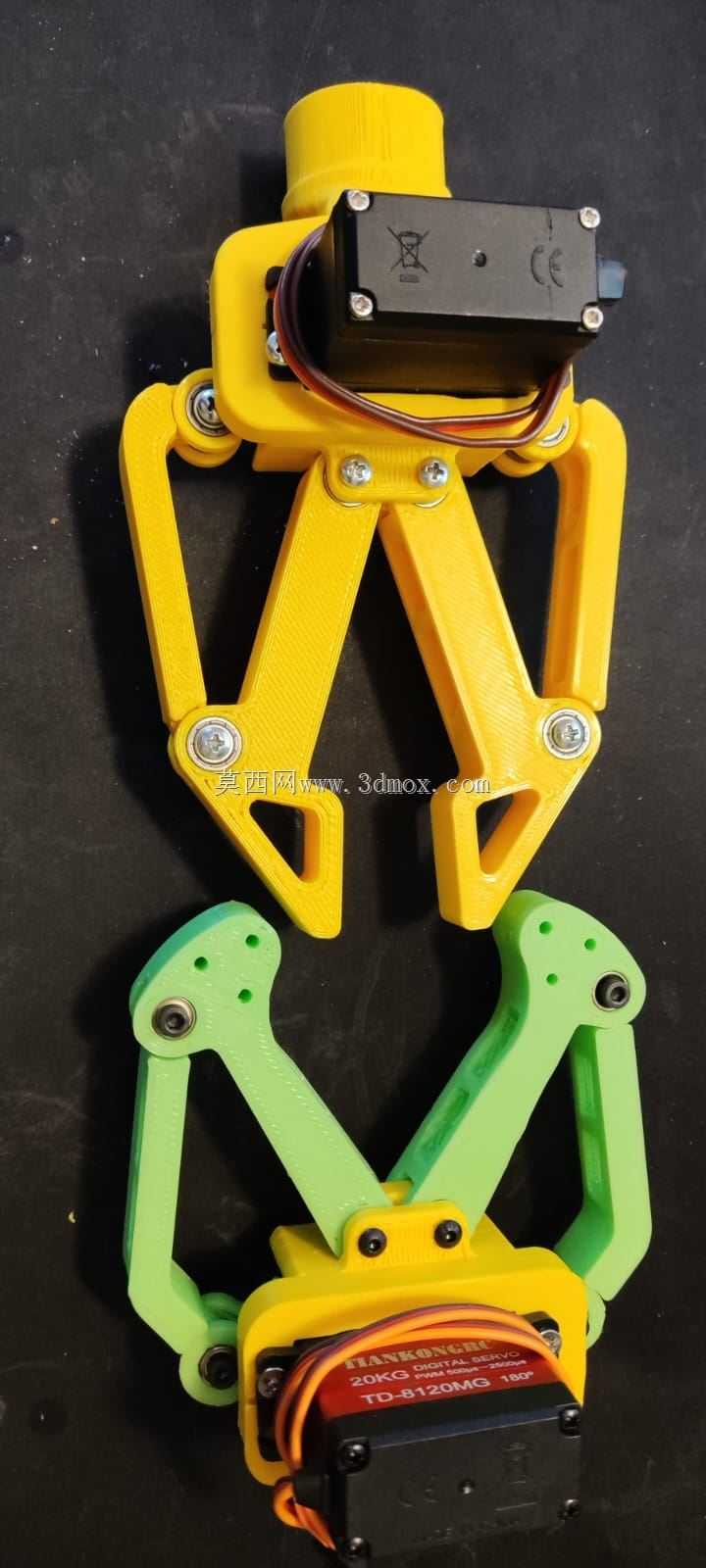 用于3D打印v.2的铰接式夹持器