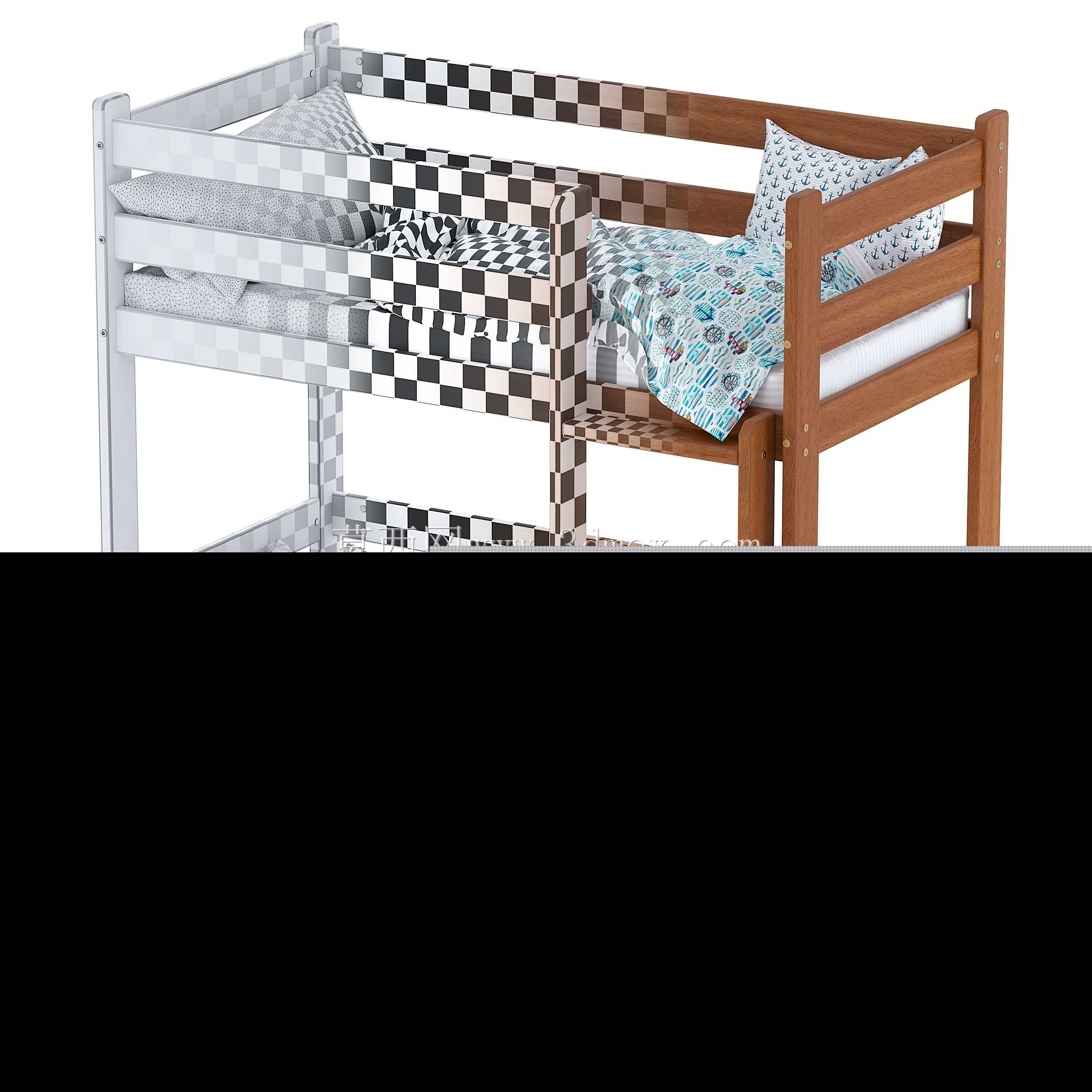 带PDF绘图的Bunk床模型