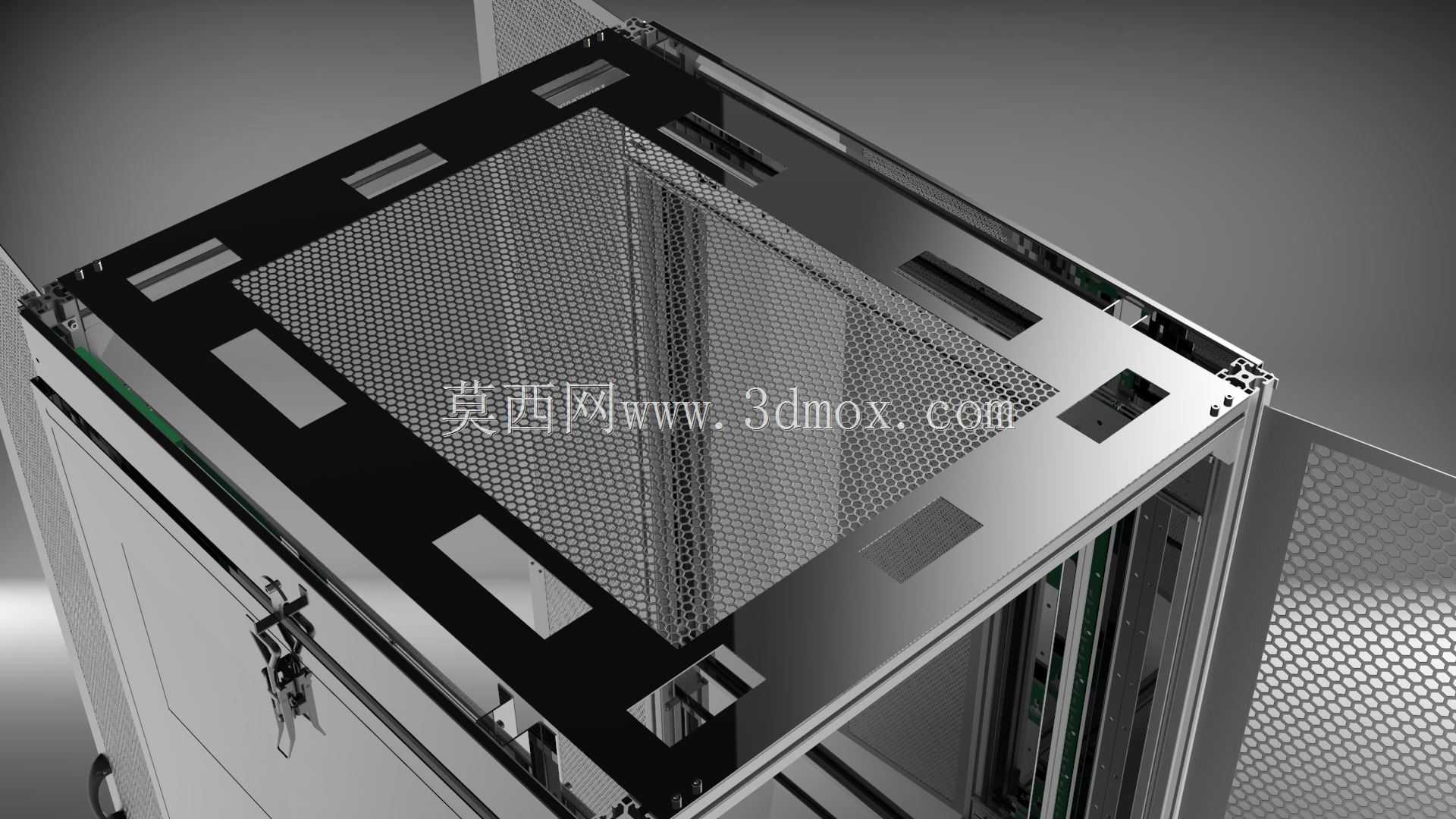 金属板立式机架柜