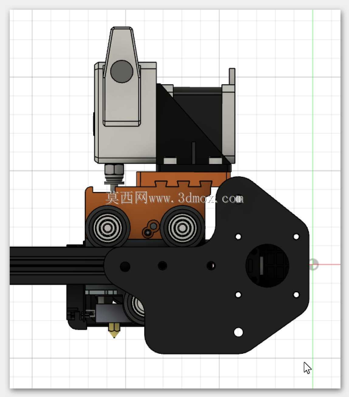 恩德3通用近程挤出机支架_ Ender3通用直接驱动挤出机支架