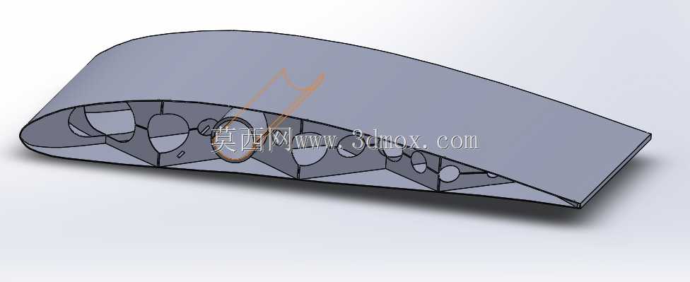 机翼剖面NACA4412,用于LW PLA 3D打印