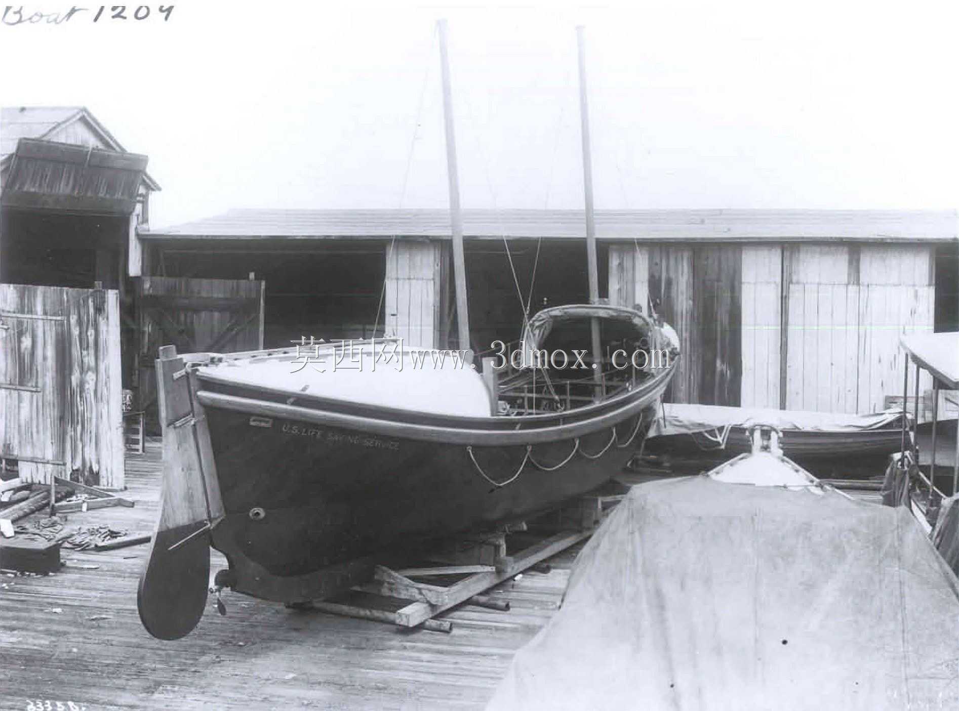 救生艇,USLSS,1908,McLellen E型,36英尺