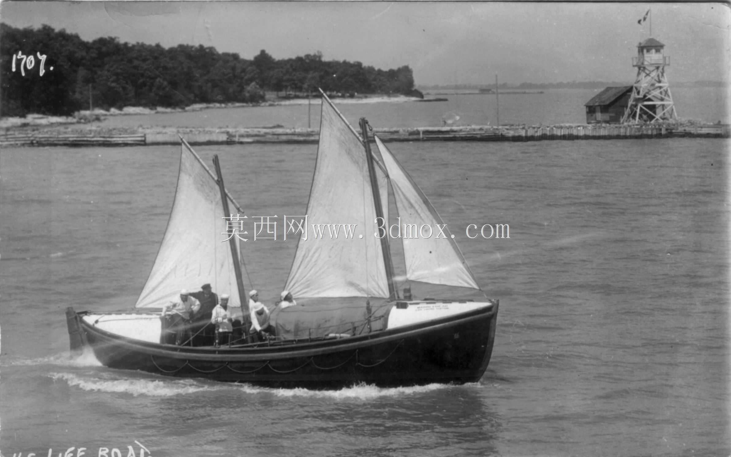 救生艇,USLSS,1908,McLellen E型,36英尺