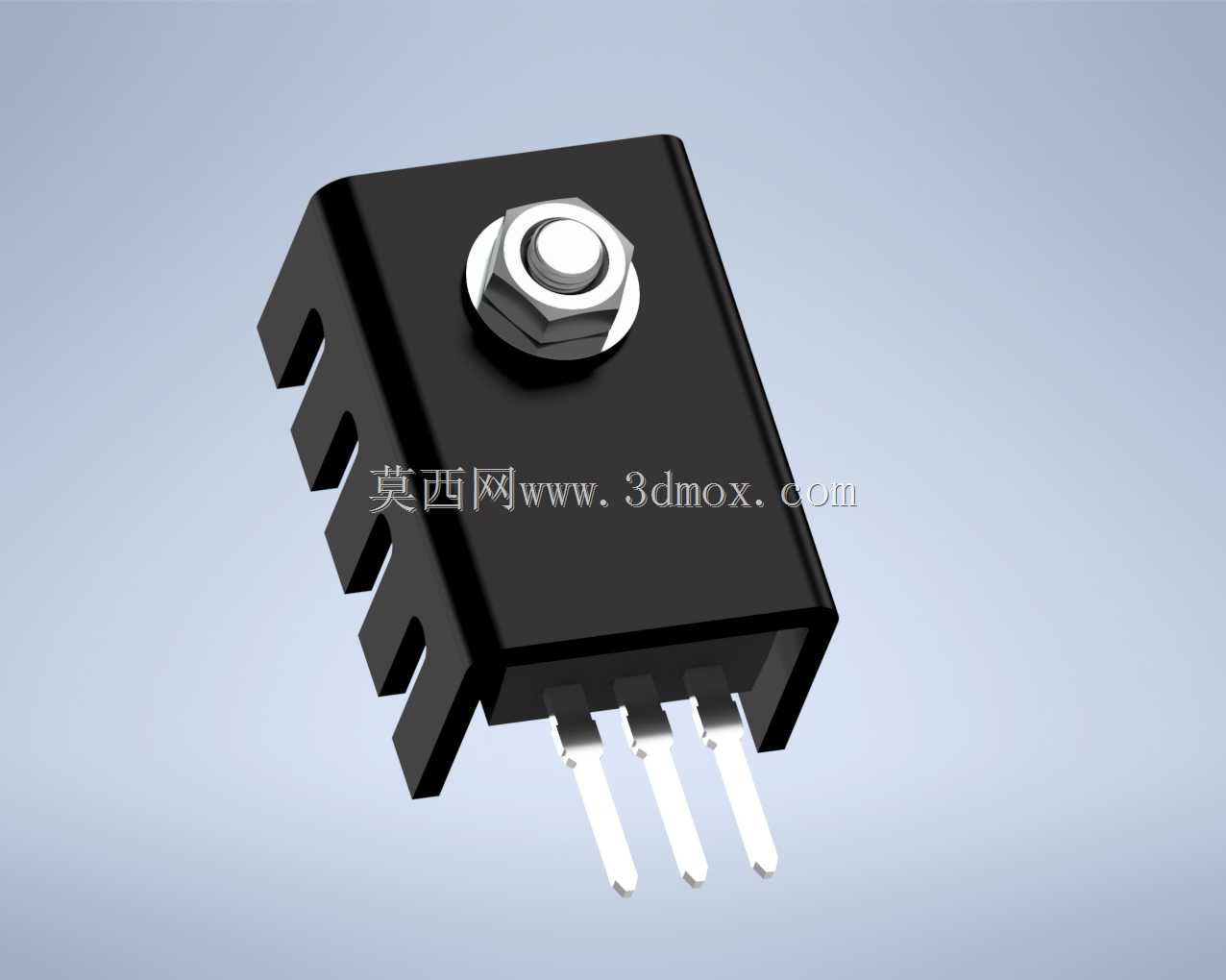 Fischer Elektronik��ɫɢ������24K/W���谵��TO-220Ϊ19 x 13.5 x 9.5����