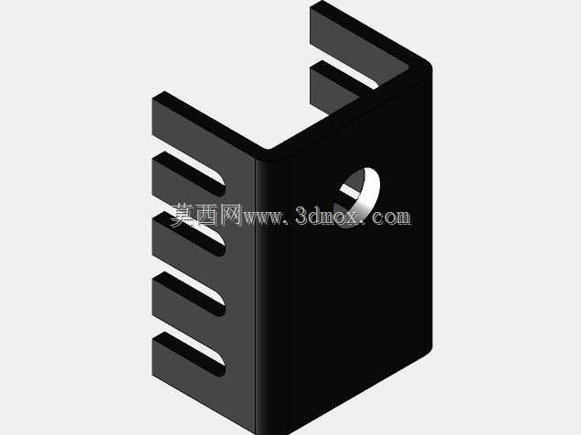Fischer Elektronik��ɫɢ������24K/W���谵��TO-220Ϊ19 x 13.5 x 9.5����