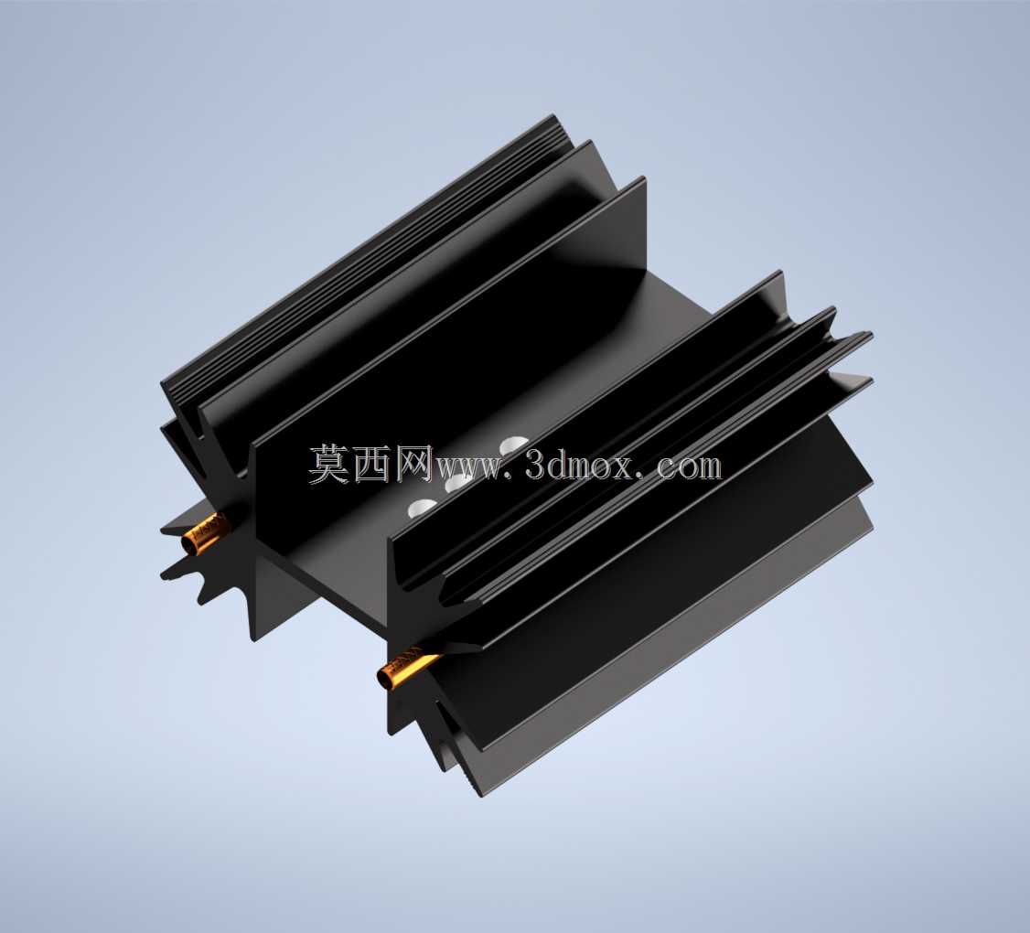 Fischer Elektronik黑色散热器SK129-38,1-STS-220、TO 220、SOT 32、TO 3 P、STS
