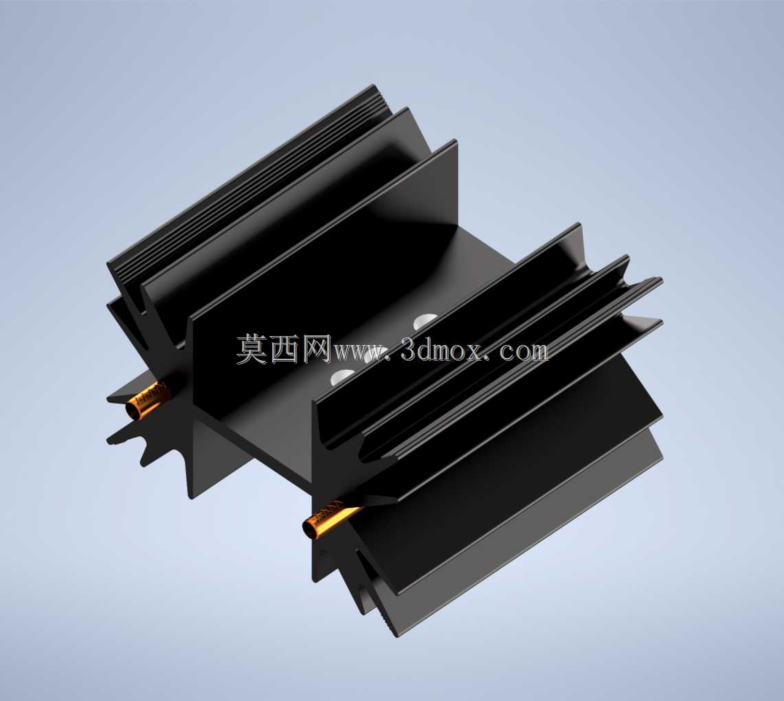 Fischer Elektronik黑色散热器SK129-38,1-STS-220、TO 220、SOT 32、TO 3 P、STS