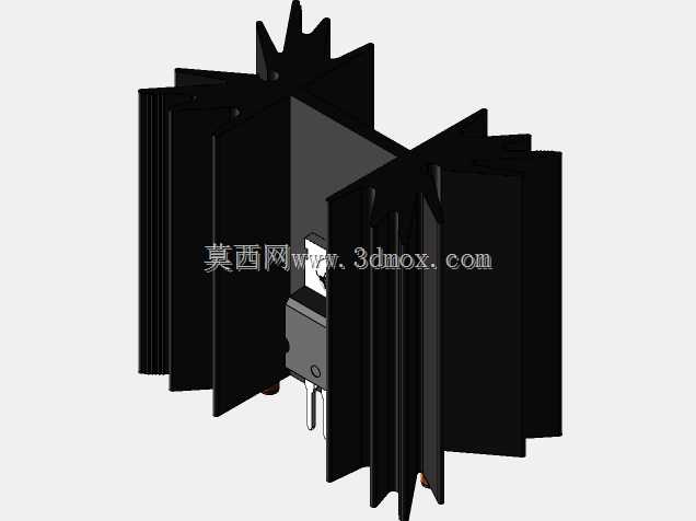 Fischer Elektronik黑色散热器SK129-38,1-STS-220、TO 220、SOT 32、TO 3 P、STS