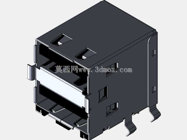 双USB 2.0连接器类型A