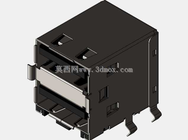 双USB 2.0连接器类型A