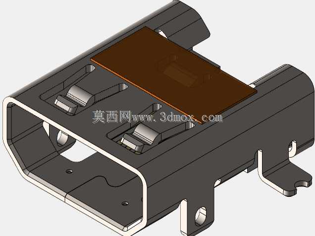 0.40mm间距Micro HDMI连接器,SMT直角