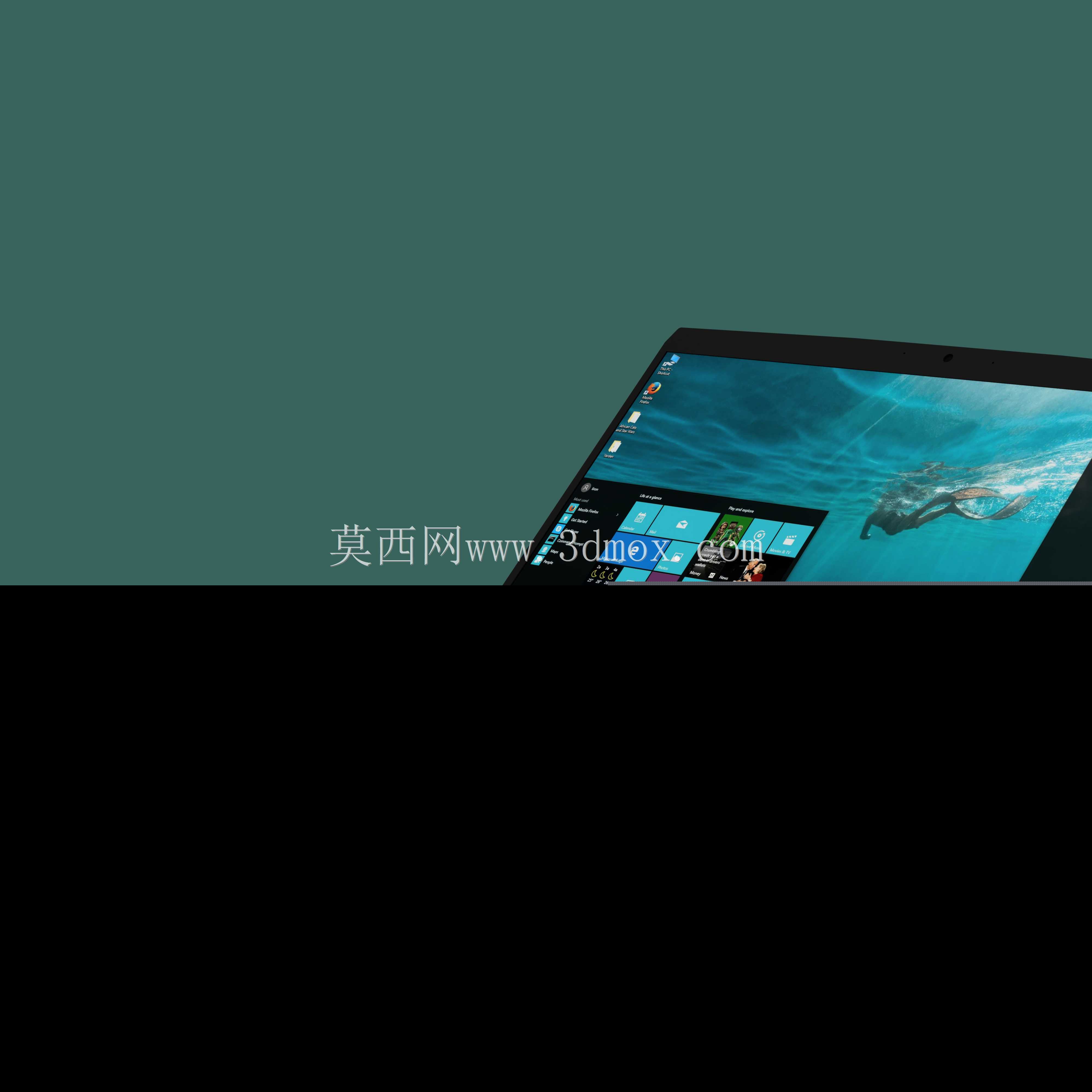 MSI GF63游戏笔记本电脑3d组装与移动盖